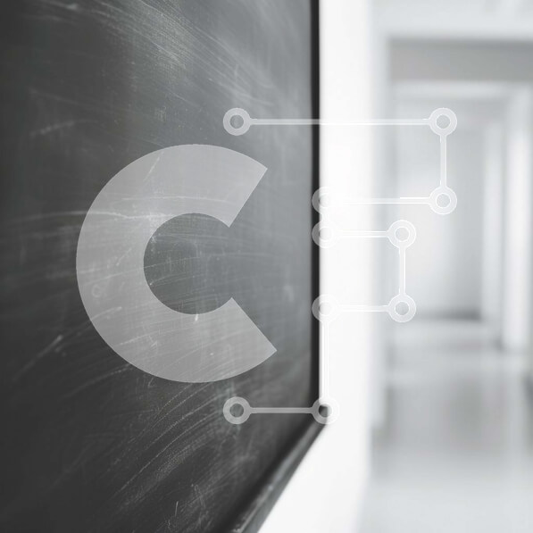 Intra Συλλεκτικό Ξύλινο Παζλ Plywood  4mm - Μαύρος πίνακας κιμωλίας σε έναν άδειο διάδρομο Σε Ξύλινο Κουτί - Διαστάσεις Puzzle: 10x10 cm – 25 κομμάτια