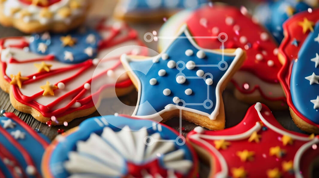 Σετ των 2 Intra Συλλεκτικό Ξύλινο Παζλ Plywood  4mm - Συλλογή πατριωτικών μπισκότων Σε Ξύλινο Κουτί - Διαστάσεις: 10x10 cm – 25 κομμάτια