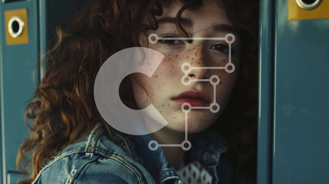 Intra Συλλεκτικό Ξύλινο Παζλ Plywood  4mm - Νεαρό κορίτσι με κόκκινα μαλλιά και φακίδες από την Blue Lockers Σε Ξύλινο Κουτί - Διαστάσεις Puzzle: 10x10 cm – 25 κομμάτια