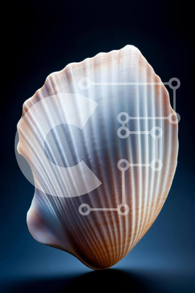 Σετ των 2 Intra Συλλεκτικό Ξύλινο Παζλ Plywood  4mm - Θαλάσσια σύνθεση με λευκό κοχύλι και κοράλλι Σε Ξύλινο Κουτί - Διαστάσεις: 10x10 cm – 25 κομμάτια