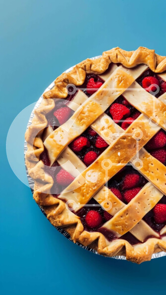 Intra Συλλεκτικό Ξύλινο Παζλ Plywood  4mm - Νόστιμη πίτα βατόμουρου Σε Ξύλινο Κουτί - Διαστάσεις: 10x10 cm – 25 κομμάτια