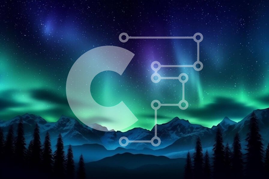 Intra Συλλεκτικό Ξύλινο Παζλ Plywood  4mm - Φόντο Aurora Borealis με βουνά και δέντρα Σε Ξύλινο Κουτί - Διαστάσεις: 10x10 cm – 25 κομμάτια