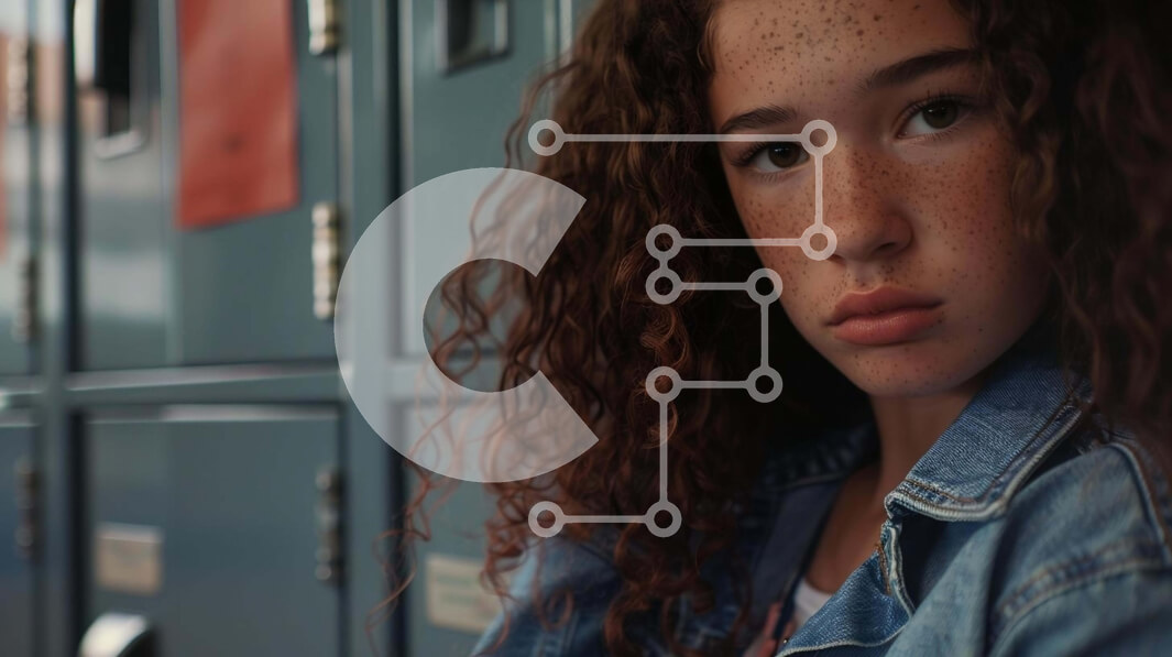 Intra Συλλεκτικό Ξύλινο Παζλ Plywood  4mm - Νεαρό κορίτσι που κάθεται μπροστά από τα ντουλάπια Σε Ξύλινο Κουτί - Διαστάσεις Puzzle: 10x10 cm – 25 κομμάτια