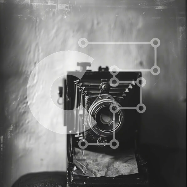 Intra Συλλεκτικό Ξύλινο Παζλ Plywood  4mm - Vintage ντεμοντέ φωτογραφική μηχανή στον καναπέ Σε Ξύλινο Κουτί - Διαστάσεις Puzzle: 10x10 cm – 25 κομμάτια