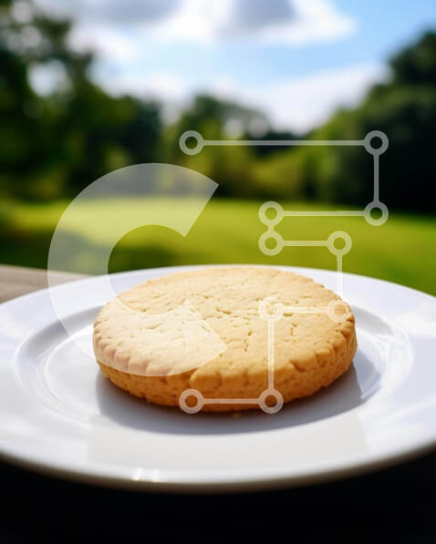 Σετ των 2 Intra Συλλεκτικό Ξύλινο Παζλ Plywood  4mm - Λευκό μπισκότο σε υπαίθριο πιάτο Σε Ξύλινο Κουτί - Διαστάσεις: 10x10 cm – 25 κομμάτια