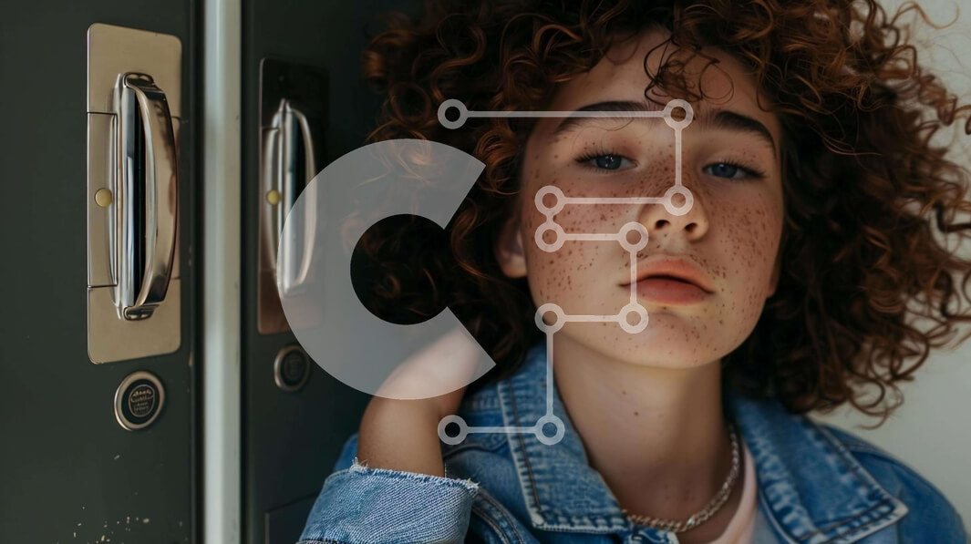 Σετ των 2 Intra Συλλεκτικό Ξύλινο Παζλ Plywood  4mm - Νεαρή γυναίκα με σγουρά μαλλιά σε ντουλάπια με κοσμήματα Σε Ξύλινο Κουτί - Διαστάσεις: 10x10 cm – 25 κομμάτια