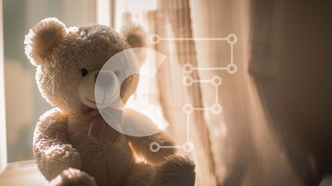 Intra Συλλεκτικό Ξύλινο Παζλ Plywood  4mm - Teddy Bear by Window Sill Σε Ξύλινο Κουτί - Διαστάσεις: 10x10 cm – 25 κομμάτια