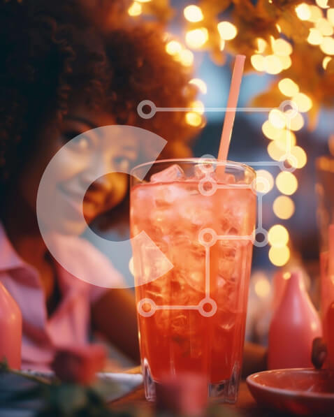 Σετ των 2 Intra Συλλεκτικό Ξύλινο Παζλ Plywood  4mm - Γυναίκα στο υπαίθριο τραπέζι φαγητού Σε Ξύλινο Κουτί - Διαστάσεις: 10x10 cm – 25 κομμάτια