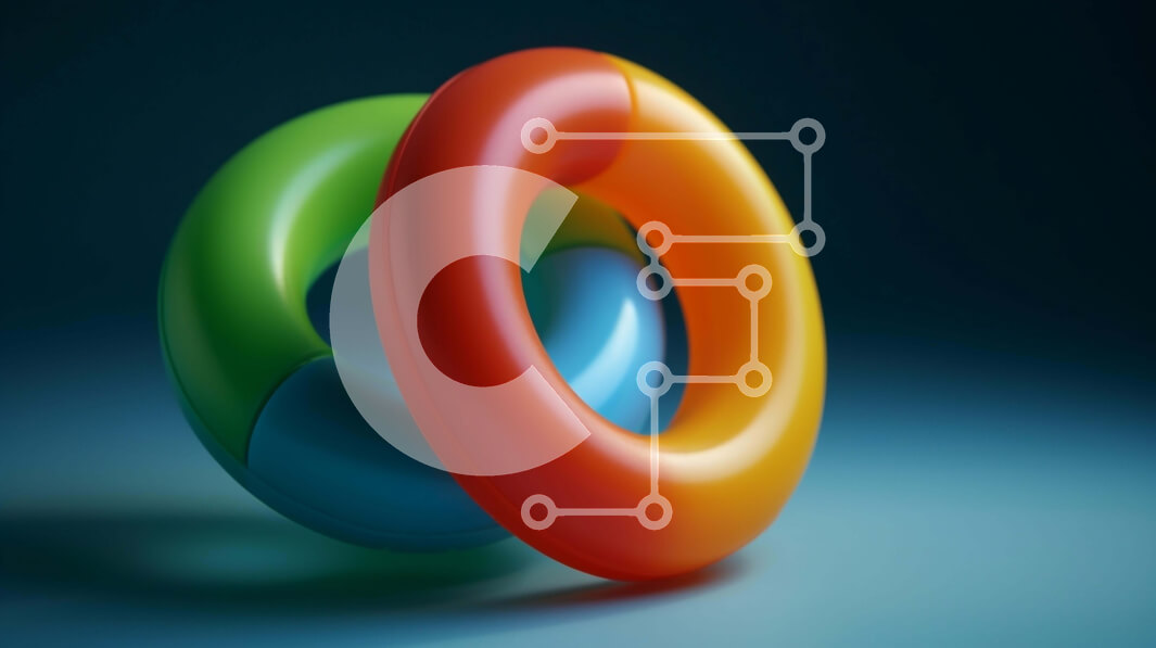 Intra Συλλεκτικό Ξύλινο Παζλ Plywood  4mm - Πολύχρωμα στοιβαγμένα δαχτυλίδια σε μπλε φόντο Σε Ξύλινο Κουτί - Διαστάσεις Puzzle: 10x10 cm – 25 κομμάτια