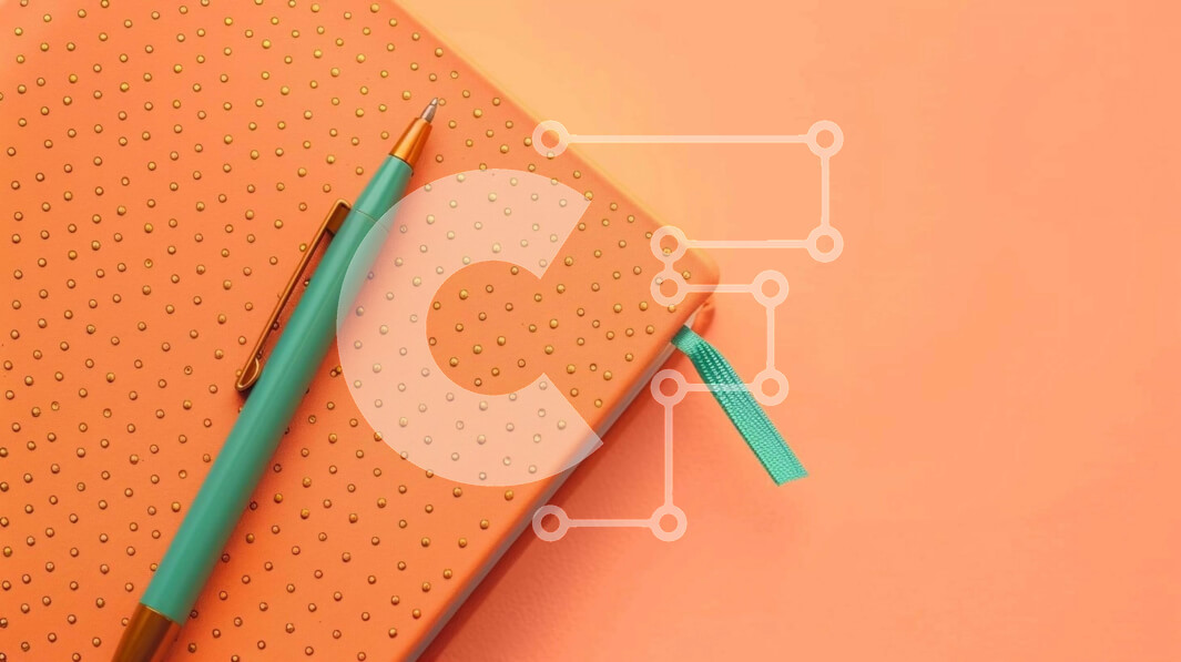 Intra Συλλεκτικό Ξύλινο Παζλ Plywood  4mm - Πορτοκαλί σημειωματάριο με πράσινο στυλό Σε Ξύλινο Κουτί - Διαστάσεις: 10x10 cm – 25 κομμάτια