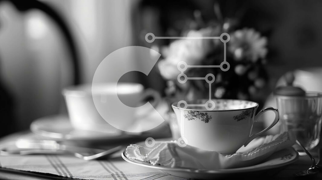 Intra Συλλεκτικό Ξύλινο Παζλ Plywood  4mm - Κομψή ασπρόμαυρη ρύθμιση τραπεζιού Σε Ξύλινο Κουτί - Διαστάσεις Puzzle: 10x10 cm – 25 κομμάτια