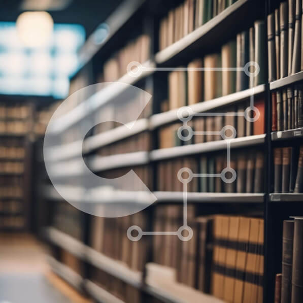 Intra Συλλεκτικό Ξύλινο Παζλ Plywood  4mm - Άδεια βιβλιοθήκη με σειρές βιβλίων και καθίσματα Σε Ξύλινο Κουτί - Διαστάσεις Puzzle: 10x10 cm – 25 κομμάτια