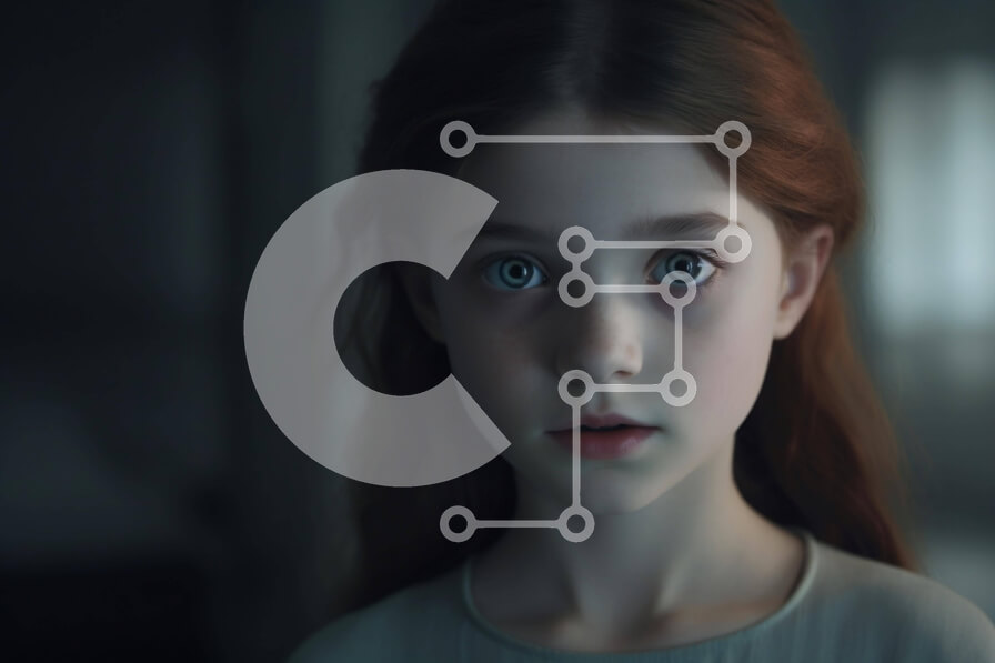 Intra Συλλεκτικό Ξύλινο Παζλ Plywood  4mm - Πορτρέτο ενός νεαρού κοριτσιού με μπλε μάτια Σε Ξύλινο Κουτί - Διαστάσεις Puzzle: 10x10 cm – 25 κομμάτια