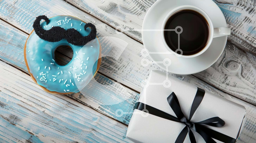 Σετ των 2 Intra Συλλεκτικό Ξύλινο Παζλ Plywood  4mm - Ντόνατ σε σχήμα μουστάκι με σαντιγί και σοκολάτες Σε Ξύλινο Κουτί - Διαστάσεις: 10x10 cm – 25 κομμάτια