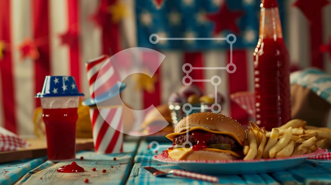 Σετ των 2 Intra Συλλεκτικό Ξύλινο Παζλ Plywood  4mm - Τραπέζι με μπιφτέκια, πατάτες και καρυκεύματα Σε Ξύλινο Κουτί - Διαστάσεις: 10x10 cm – 25 κομμάτια