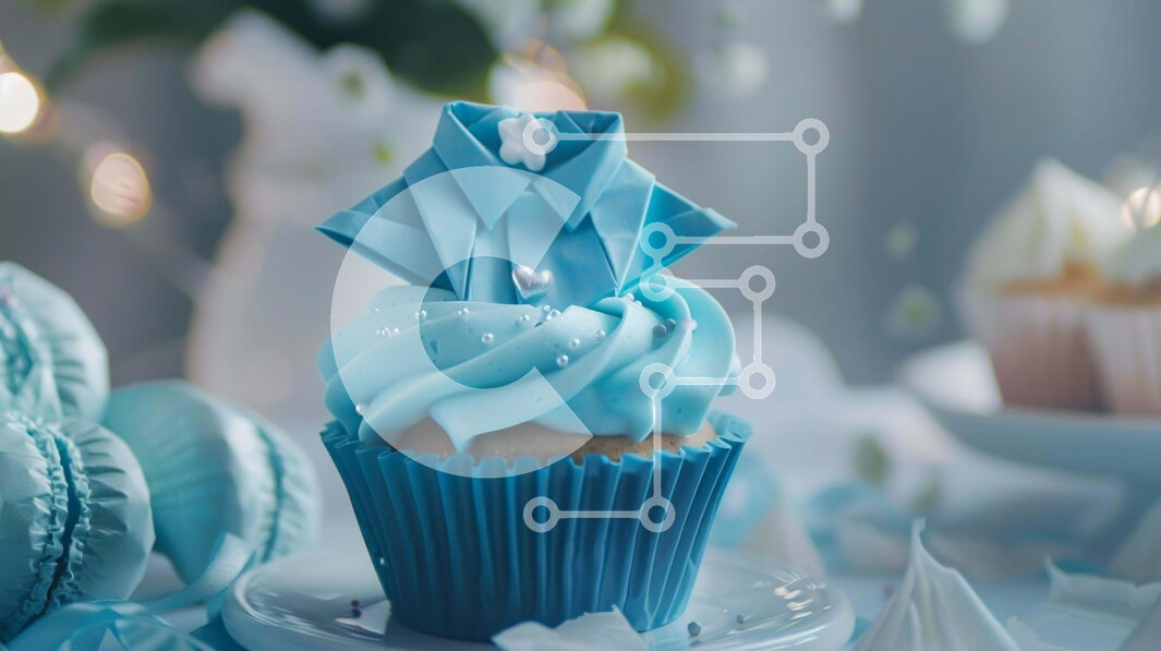 Σετ των 2 Intra Συλλεκτικό Ξύλινο Παζλ Plywood  4mm - Οθόνη Cupcake και Macaroon Σε Ξύλινο Κουτί - Διαστάσεις: 10x10 cm – 25 κομμάτια