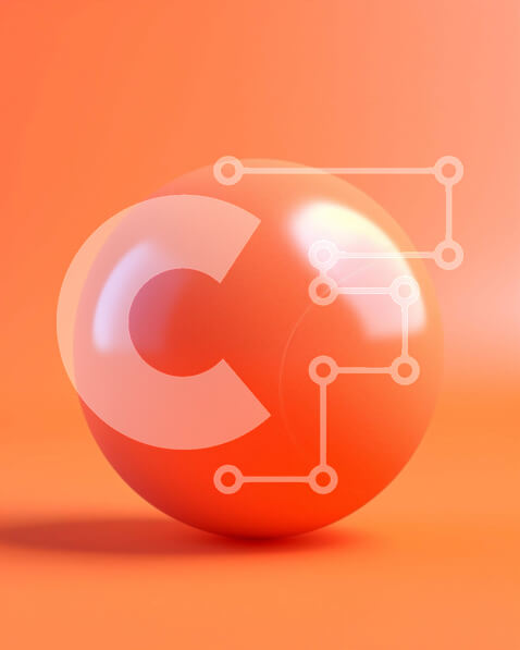 Intra Συλλεκτικό Ξύλινο Παζλ Plywood  4mm - Πορτοκαλί μπάλα σε φωτεινό πορτοκαλί φόντο Σε Ξύλινο Κουτί - Διαστάσεις: 10x10 cm – 25 κομμάτια