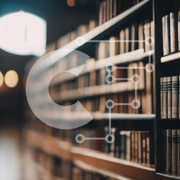 Intra Συλλεκτικό Ξύλινο Παζλ Plywood  4mm - Άδεια βιβλιοθήκη με σειρές από ράφια Σε Ξύλινο Κουτί - Διαστάσεις Puzzle: 10x10 cm – 25 κομμάτια