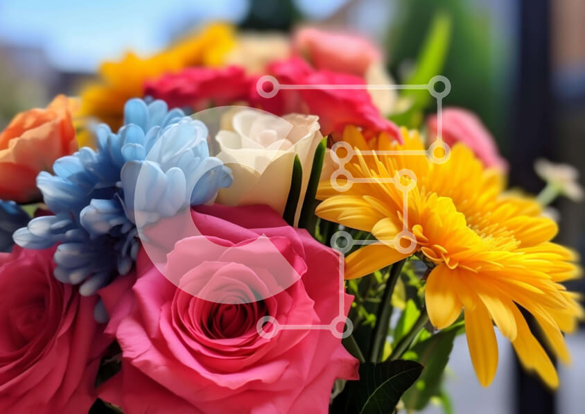 Intra Συλλεκτικό Ξύλινο Παζλ Plywood  4mm - Πολύχρωμο βάζο με λουλούδια Σε Ξύλινο Κουτί - Διαστάσεις: 10x10 cm – 25 κομμάτια