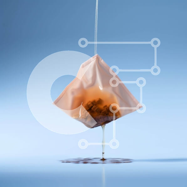 Σετ των 2 Intra Συλλεκτικό Ξύλινο Παζλ Plywood  4mm - Υγρό που στάζει φακελάκι τσαγιού από την οροφή Σε Ξύλινο Κουτί - Διαστάσεις: 10x10 cm – 25 κομμάτια