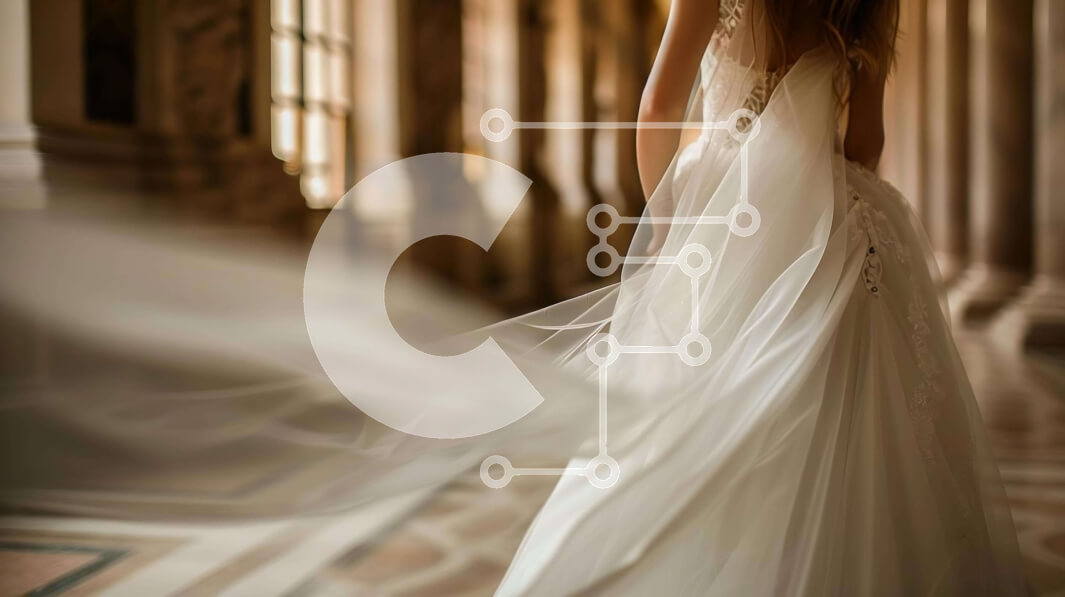 Intra Συλλεκτικό Ξύλινο Παζλ Plywood  4mm - Γυναίκα με λευκό φόρεμα στο γάμο Σε Ξύλινο Κουτί - Διαστάσεις Puzzle: 10x10 cm – 25 κομμάτια