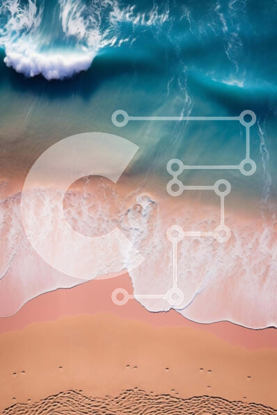 Σετ των 2 Intra Συλλεκτικό Ξύλινο Παζλ Plywood  4mm - Εναέρια άποψη μιας παραλίας με κύματα και άμμο Σε Ξύλινο Κουτί - Διαστάσεις: 10x10 cm – 25 κομμάτια