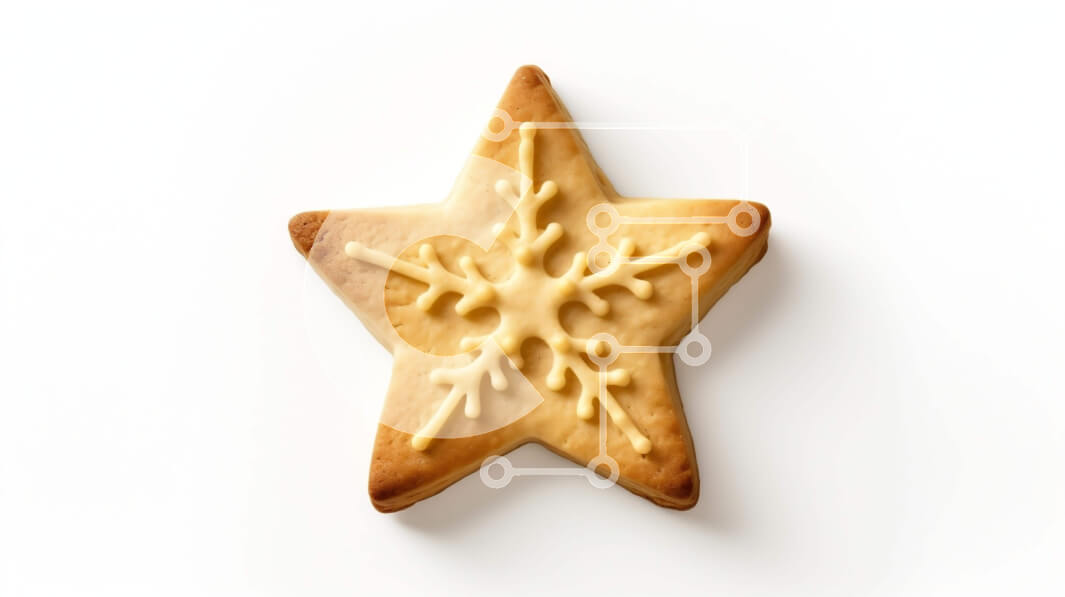 Σετ των 2 Intra Συλλεκτικό Ξύλινο Παζλ Plywood  4mm - Μπισκότο σε σχήμα αστεριού για εορταστική διακόσμηση Σε Ξύλινο Κουτί - Διαστάσεις: 10x10 cm – 25 κομμάτια