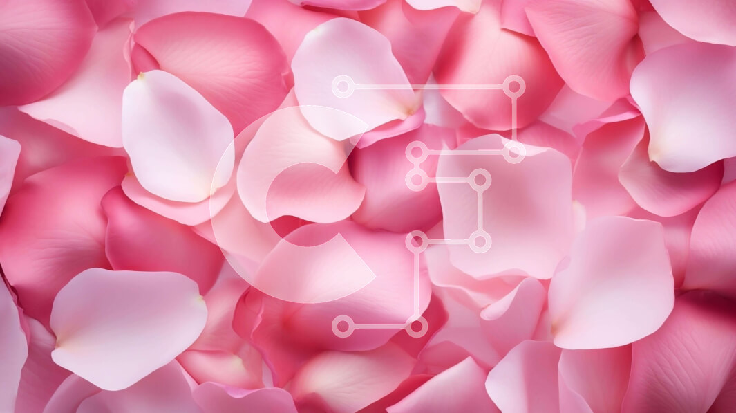 Intra Συλλεκτικό Ξύλινο Παζλ Plywood  4mm - Ροζ πέταλο φόντο για γάμους και ειδικές περιστάσεις Σε Ξύλινο Κουτί - Διαστάσεις Puzzle: 10x10 cm – 25 κομμάτια