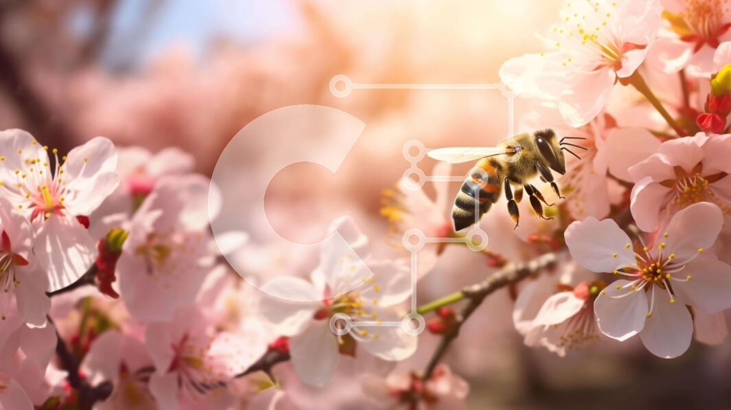 Intra Συλλεκτικό Ξύλινο Παζλ Plywood  4mm - Δέντρο μελισσών και κερασιών Σε Ξύλινο Κουτί - Διαστάσεις: 10x10 cm – 25 κομμάτια