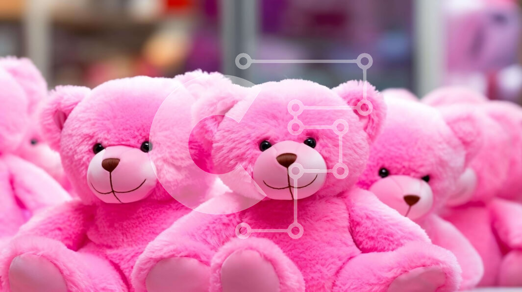 Intra Συλλεκτικό Ξύλινο Παζλ Plywood  4mm - Ομάδα ροζ αρκουδάκια που κάθονται μαζί Σε Ξύλινο Κουτί - Διαστάσεις: 10x10 cm – 25 κομμάτια