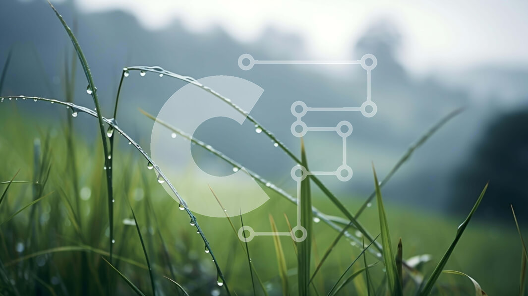 Intra Συλλεκτικό Ξύλινο Παζλ Plywood  4mm - Κοντινό πλάνο του φρεσκοκομμένου πράσινου γρασιδιού με σταγονίδια νερού Σε Ξύλινο Κουτί - Διαστάσεις: 10x10 cm – 25 κομμάτια