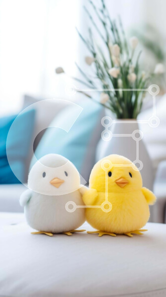 Intra Συλλεκτικό Ξύλινο Παζλ Plywood  4mm - Γεμιστά κοτόπουλα στον καναπέ του σαλονιού Σε Ξύλινο Κουτί - Διαστάσεις Puzzle: 10x10 cm – 25 κομμάτια