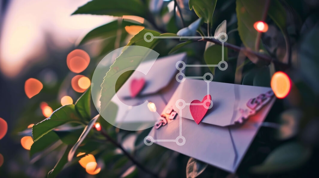 Intra Συλλεκτικό Ξύλινο Παζλ Plywood  4mm - Ρομαντικοί φάκελοι με κοψίματα σε σχήμα καρδιάς και φωτάκια Σε Ξύλινο Κουτί - Διαστάσεις: 10x10 cm – 25 κομμάτια