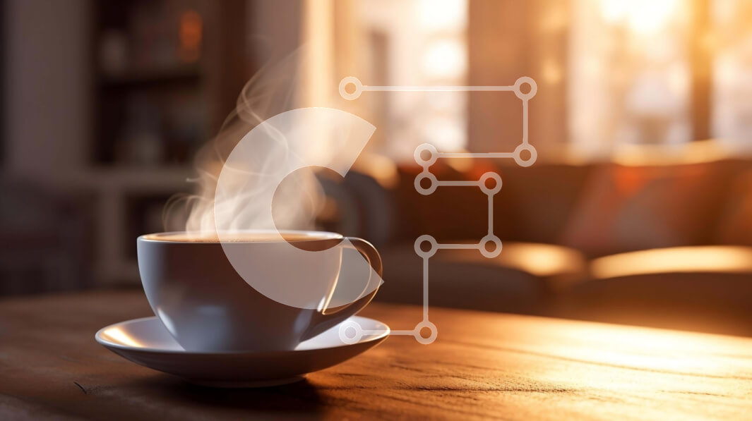 Σετ των 2 Intra Συλλεκτικό Ξύλινο Παζλ Plywood  4mm - Λευκό φλιτζάνι καφέ με ατμό από ανοιχτό παράθυρο Σε Ξύλινο Κουτί - Διαστάσεις: 10x10 cm – 25 κομμάτια