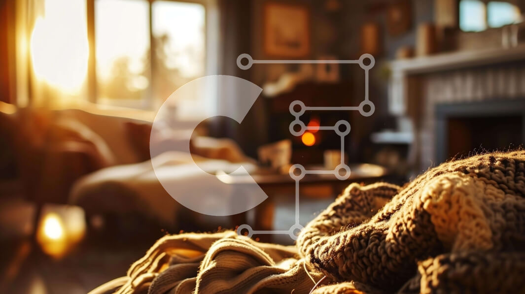 Intra Συλλεκτικό Ξύλινο Παζλ Plywood  4mm - Άνετο σαλόνι με τζάκι Σε Ξύλινο Κουτί - Διαστάσεις Puzzle: 10x10 cm – 25 κομμάτια