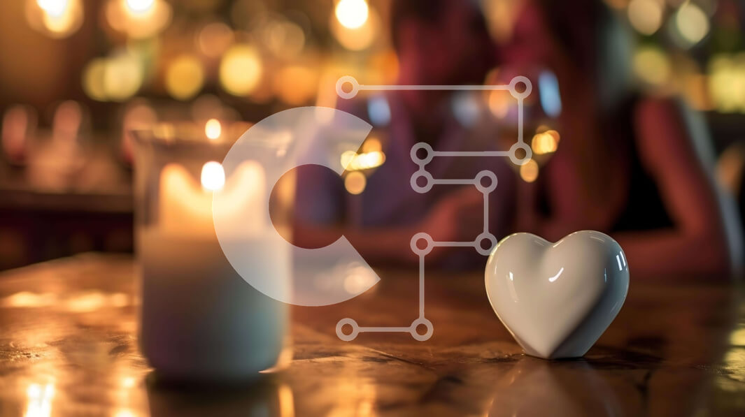 Intra Συλλεκτικό Ξύλινο Παζλ Plywood  4mm - Ρομαντικό δείπνο υπό το φως των κεριών με κρασί και τριαντάφυλλα Σε Ξύλινο Κουτί - Διαστάσεις Puzzle: 10x10 cm – 25 κομμάτια