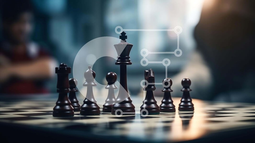 Intra Συλλεκτικό Ξύλινο Παζλ Plywood  4mm - Σκάκι σε μια σανίδα Σε Ξύλινο Κουτί - Διαστάσεις: 10x10 cm – 25 κομμάτια