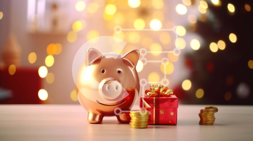 Intra Συλλεκτικό Ξύλινο Παζλ Plywood  4mm - Χρυσός κουμπαράς με κουτιά δώρων και νομίσματα Σε Ξύλινο Κουτί - Διαστάσεις: 10x10 cm – 25 κομμάτια