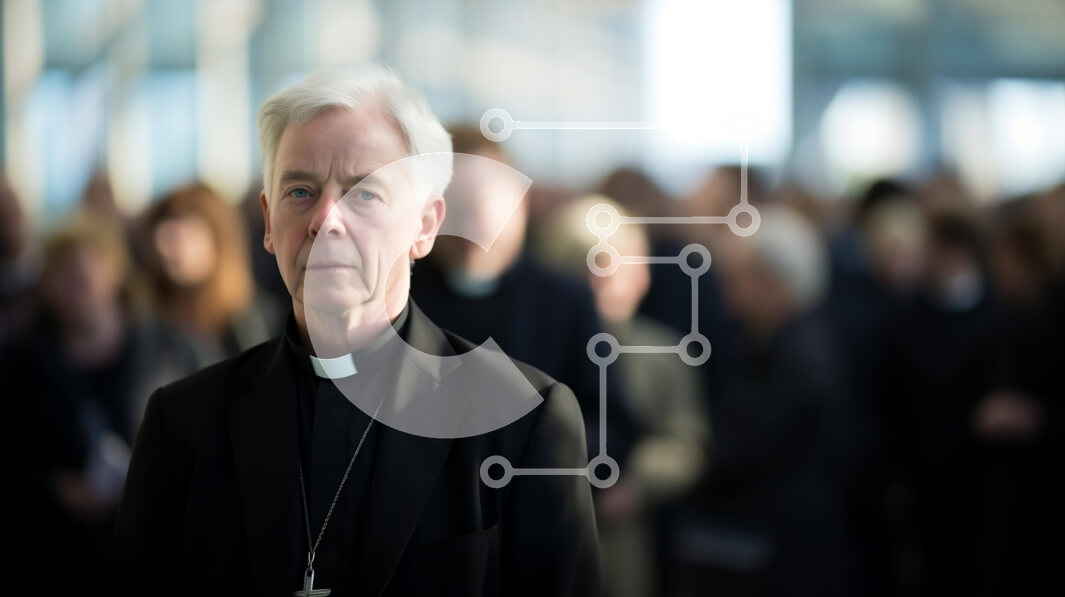 Intra Συλλεκτικό Ξύλινο Παζλ Plywood  4mm - Ηλικιωμένος Ιερέας με θρησκευτική δράση Σε Ξύλινο Κουτί - Διαστάσεις Puzzle: 10x10 cm – 25 κομμάτια