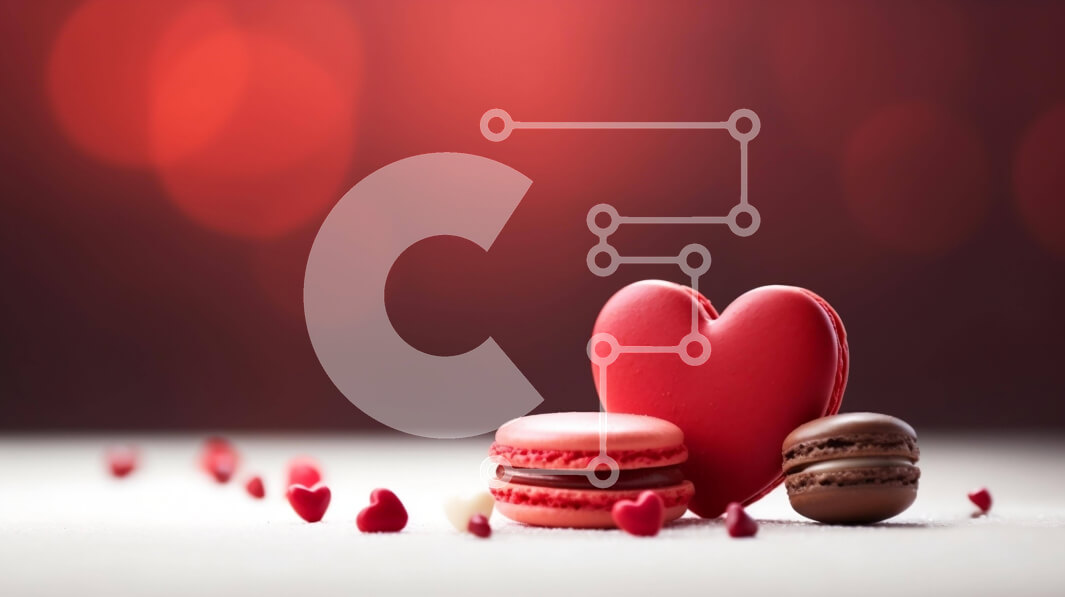 Σετ των 2 Intra Συλλεκτικό Ξύλινο Παζλ Plywood  4mm - Μακαρόν του Αγίου Βαλεντίνου με καρδιές Σε Ξύλινο Κουτί - Διαστάσεις: 10x10 cm – 25 κομμάτια