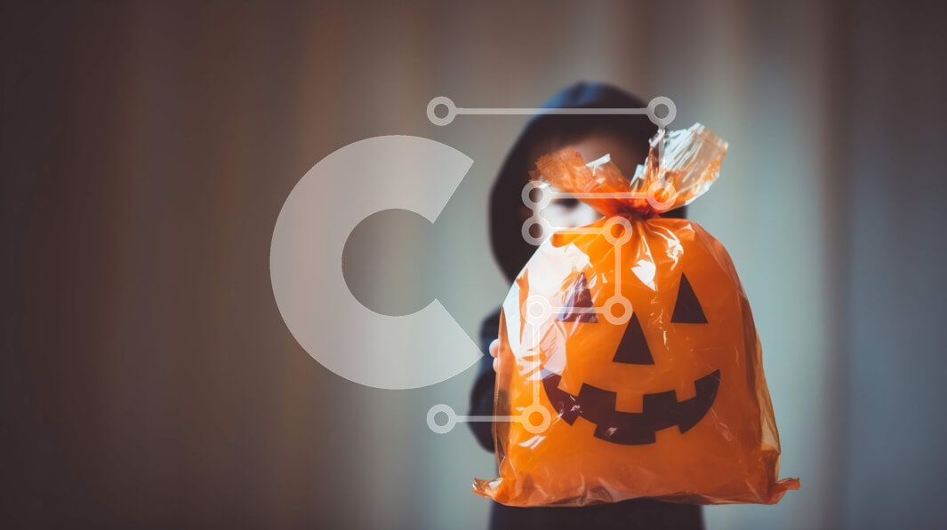 Intra Συλλεκτικό Ξύλινο Παζλ Plywood  4mm - Παιδί με τσάντα κολοκύθας για το Halloween Σε Ξύλινο Κουτί - Διαστάσεις Puzzle: 10x10 cm – 25 κομμάτια