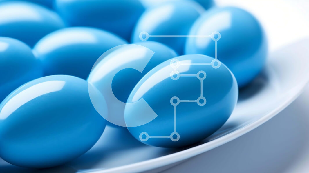 Intra Συλλεκτικό Ξύλινο Παζλ Plywood  4mm - Μπλε καραμέλα Πασχαλινά αυγά στο άσπρο πιάτο Σε Ξύλινο Κουτί - Διαστάσεις: 10x10 cm – 25 κομμάτια