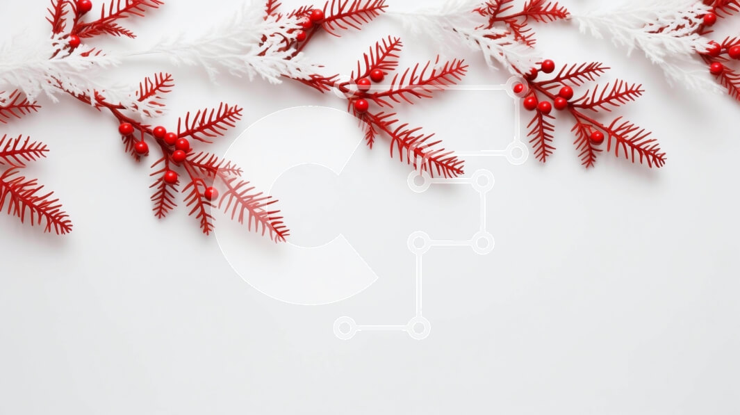 Intra Συλλεκτικό Ξύλινο Παζλ Plywood  4mm - Γιορτινή διακόσμηση με κόκκινα και λευκά κλαδιά και μούρα Σε Ξύλινο Κουτί - Διαστάσεις: 10x10 cm – 25 κομμάτια