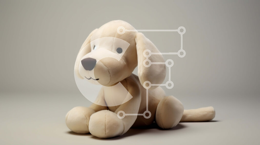 Intra Συλλεκτικό Ξύλινο Παζλ Plywood  4mm - Μαλακό και μαλακό γεμιστό σκυλί που κάθεται κάτω Σε Ξύλινο Κουτί - Διαστάσεις: 10x10 cm – 25 κομμάτια