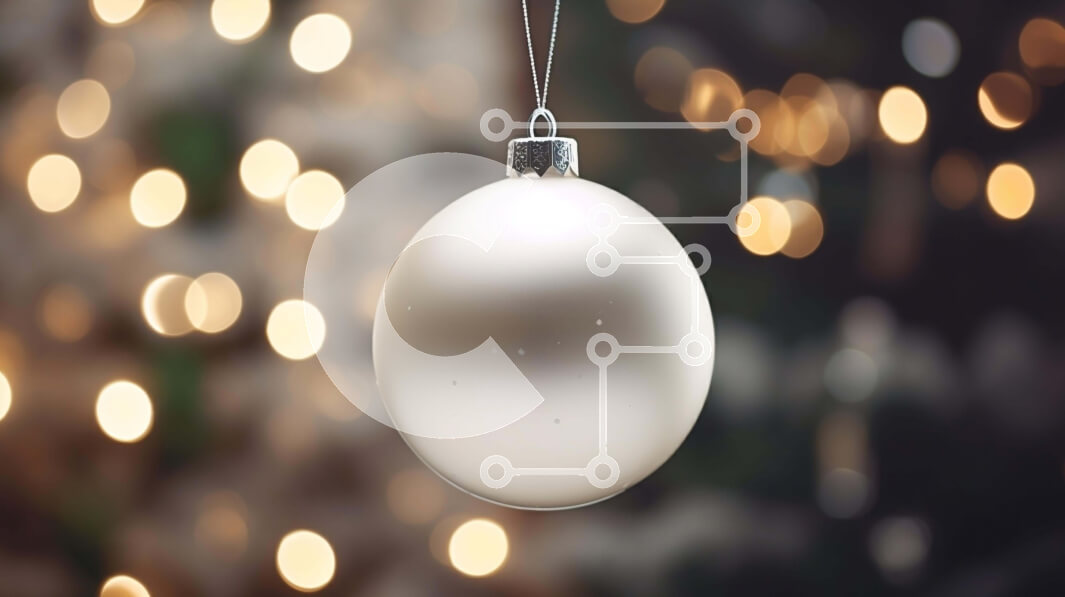 Intra Συλλεκτικό Ξύλινο Παζλ Plywood  4mm - Λευκή χριστουγεννιάτικη μπάλα στολίδι με φωτισμένο φόντο Σε Ξύλινο Κουτί - Διαστάσεις: 10x10 cm – 25 κομμάτια