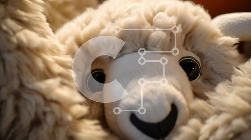 Intra Συλλεκτικό Ξύλινο Παζλ Plywood  4mm - Λευκό λούτρινο ζώο με αφράτη γούνα Σε Ξύλινο Κουτί - Διαστάσεις: 10x10 cm – 25 κομμάτια