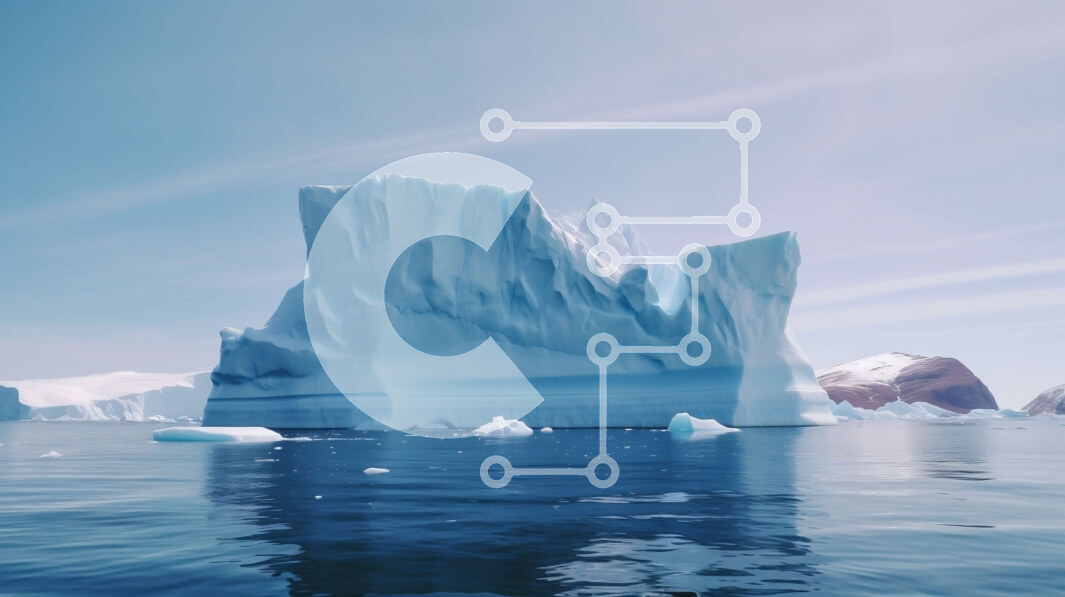 Intra Συλλεκτικό Ξύλινο Παζλ Plywood  4mm - Παγόβουνο στον ωκεανό με εκπληκτικό σκηνικό βουνού Σε Ξύλινο Κουτί - Διαστάσεις: 10x10 cm – 25 κομμάτια