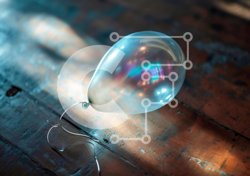 Intra Συλλεκτικό Ξύλινο Παζλ Plywood  4mm - Διαυγές μπαλόνι σε ξύλινο πάτωμα με κορδόνι Σε Ξύλινο Κουτί - Διαστάσεις: 10x10 cm – 25 κομμάτια