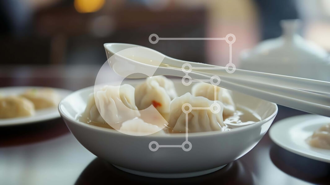 Σετ των 2 Intra Συλλεκτικό Ξύλινο Παζλ Plywood  4mm - Νόστιμα ζυμαρικά σε λευκό μπολ με ξυλάκια Σε Ξύλινο Κουτί - Διαστάσεις: 10x10 cm – 25 κομμάτια