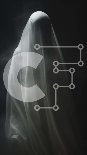 Intra Συλλεκτικό Ξύλινο Παζλ Plywood  4mm - Μυστηριώδης φάντασμα Σε Ξύλινο Κουτί - Διαστάσεις Puzzle: 10x10 cm – 25 κομμάτια